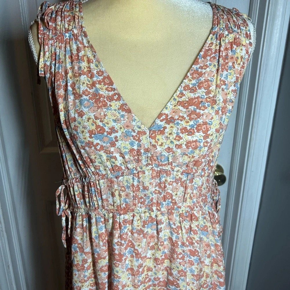 Rails Women’s Constantine Multi Wildflower Sleeveless Midi Dress Size Medium - Picture 9 of 16